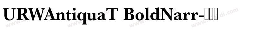 URWAntiquaT BoldNarr字体转换